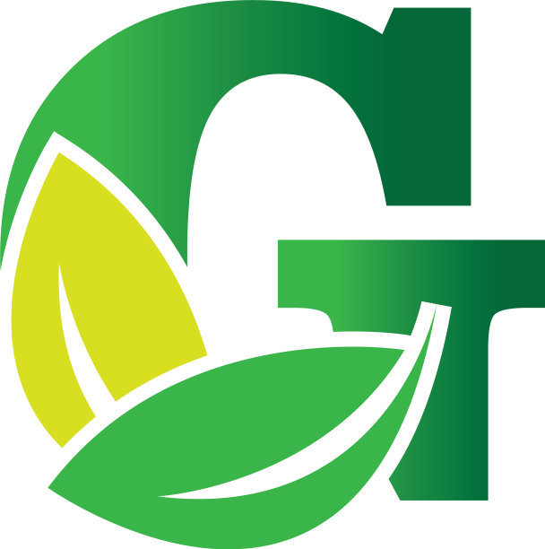 绿色生态叶字母g标志设计模板图片下载