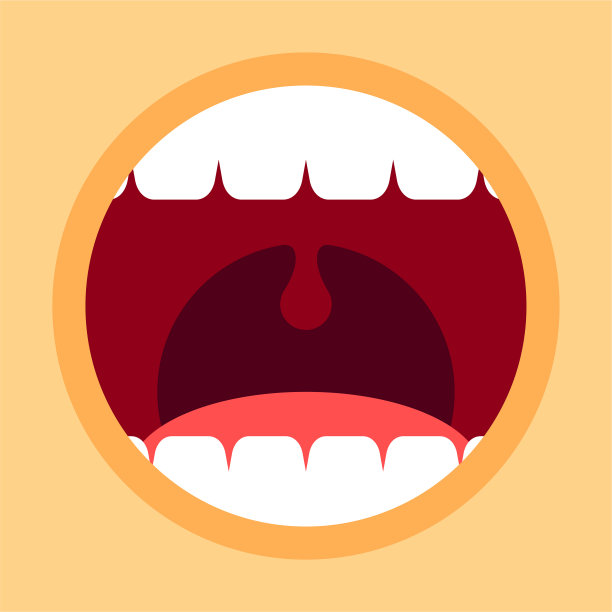 张开嘴用牙齿和舌头尖叫嘴图片下载