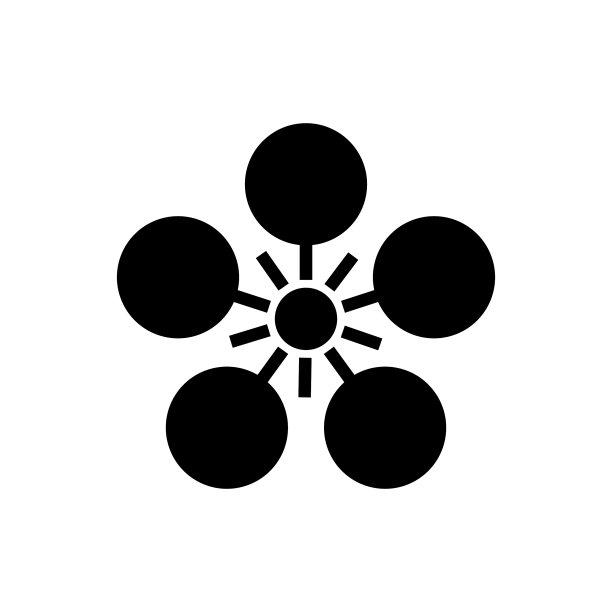 白色上日式设计的标志或符号图片下载