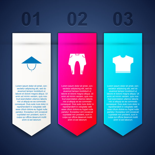 设置亚洲锥帽裤子和t恤业务图片下载