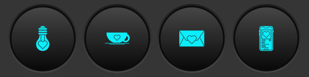 在灯泡咖啡杯上设置心形图片下载