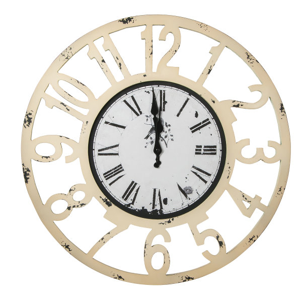 阿拉伯数字的古董钟图片下载