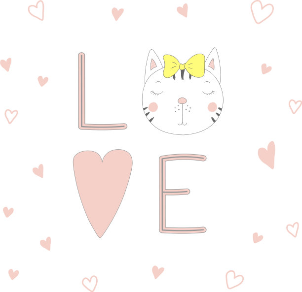 一张猫脸的爱情海报图片下载