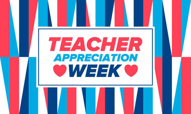 美国教师感恩周。每年五月庆祝。向辛勤工作教育孩子的老师致敬。学校和教育。学生的学习概念。矢量图图片下载