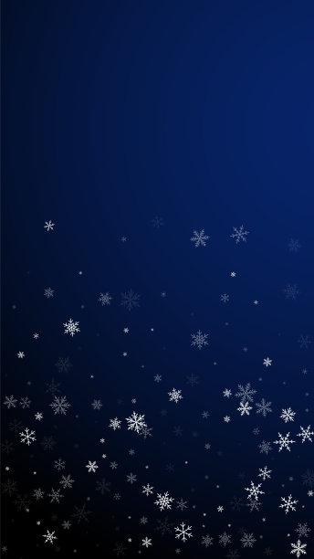 稀疏的雪花圣诞背景。微妙的flyin图片下载