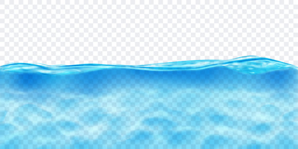 透明的水带焦散涟漪图片下载