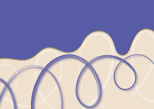 明亮抽象的波浪，交织的线条，卷曲。布局广告。封面背景。表示模板。向量图片下载