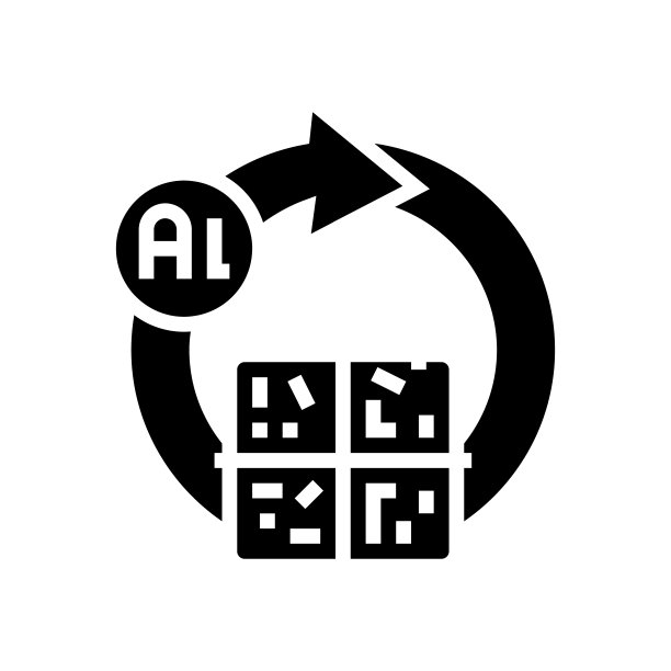 回收铝生产线图标矢量插图图片下载