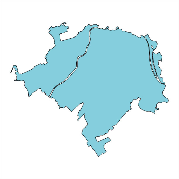 日本埼玉县川越市地图。图片下载