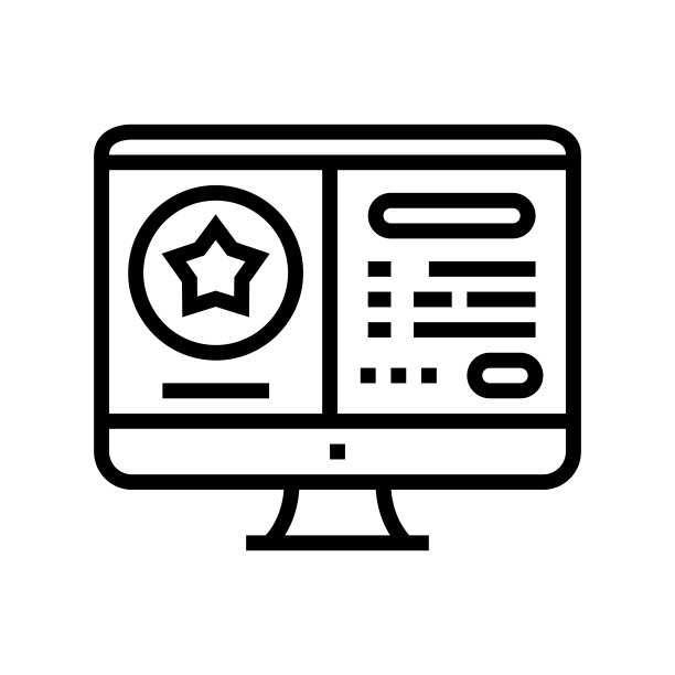 在线奖金线图标矢量插图图片下载