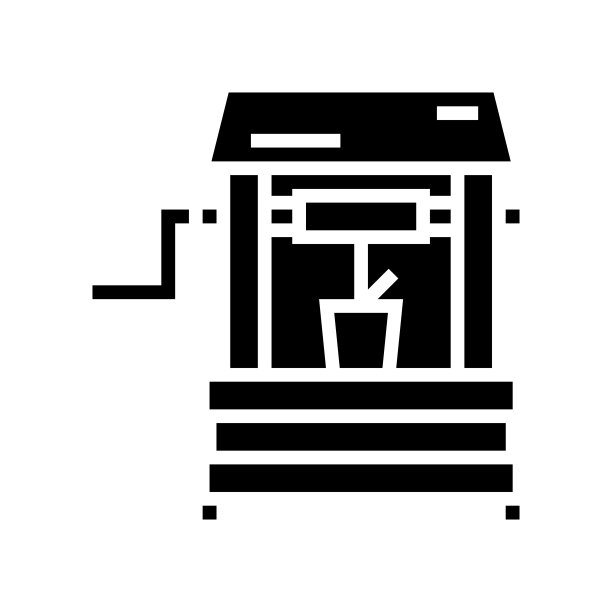 井水字形图标矢量插图图片下载