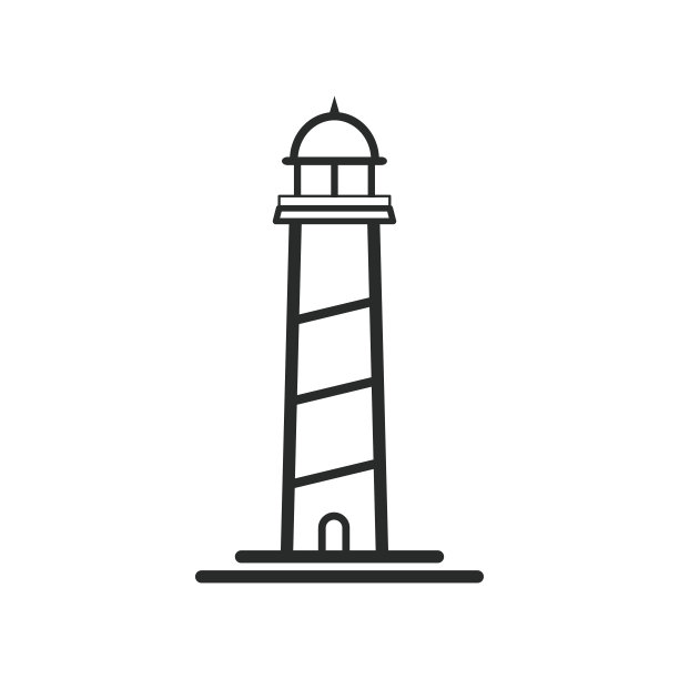 灯塔图标矢量设计图片下载
