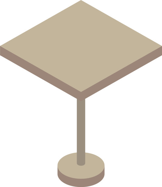 木桌公园等距式图标图片下载