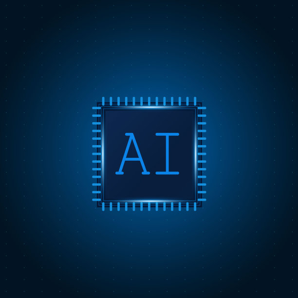 人工智能，电路板上的人工智能芯片组，未来技术概念图片下载