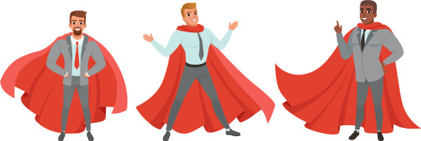 穿着正装和红色斗篷的英俊男子图片下载