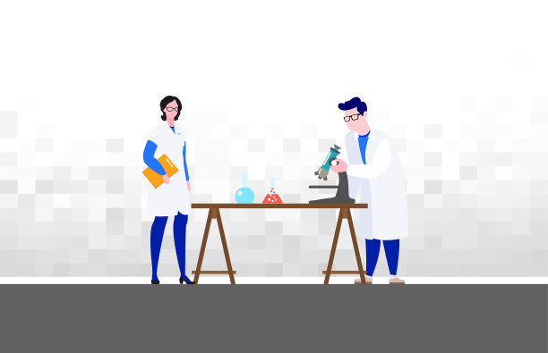 在医学实验室做研究的医生和科学技术人员。图片下载