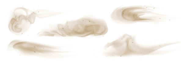 矢量尘埃，尘埃沙云效果收集图片下载