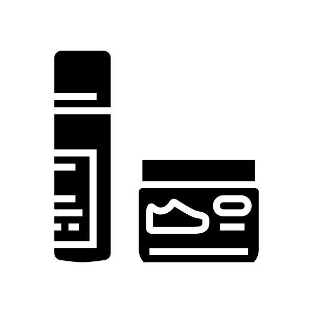 霜膏鞋护理线图标矢量插图图片下载