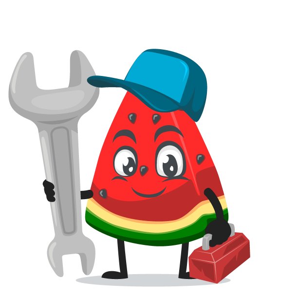 矢量插图的西瓜字符或吉祥物图片下载