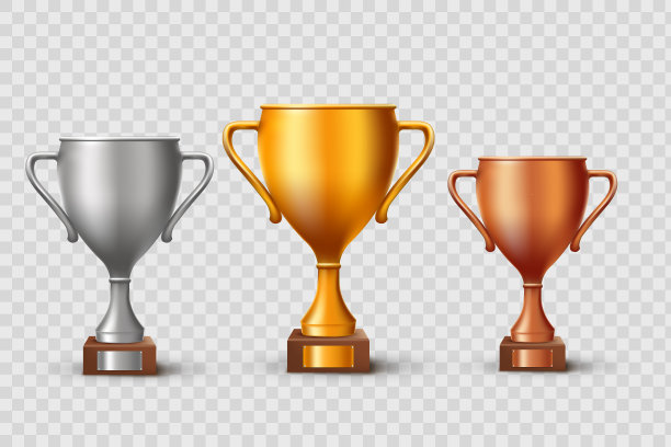 金、银、铜锦标赛奖杯图片下载