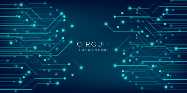 摘要以电路板为背景，工艺设计素材图片