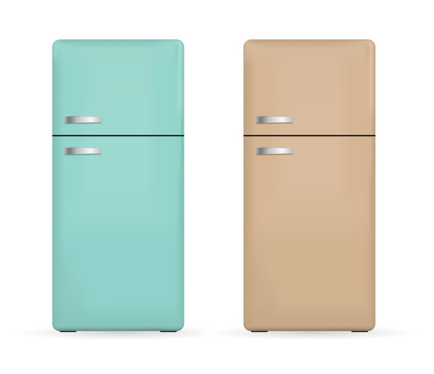 复古旧冰箱3d图标图片下载