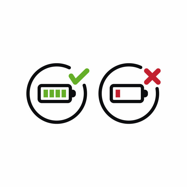 简单的真或假电池规则图标图片下载