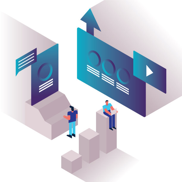 男人夫妇和图表与媒体播放器模板图片下载