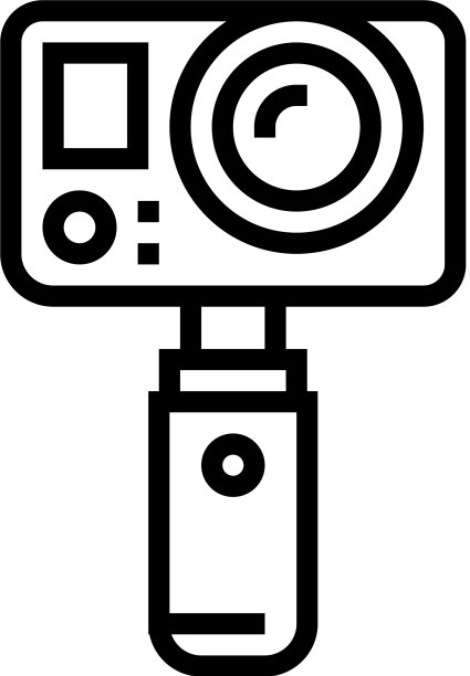 水下摄像线路图标图片下载