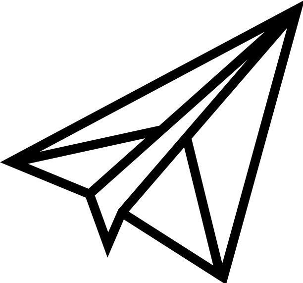 纸飞机线图标标志图片下载