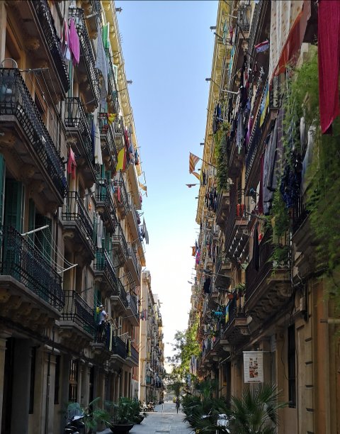 巴塞罗那街头,加泰罗尼亚图片下载