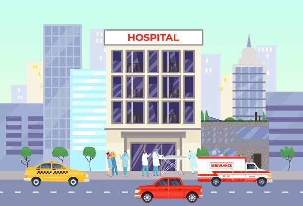 医疗大楼，医疗急救诊所图片下载