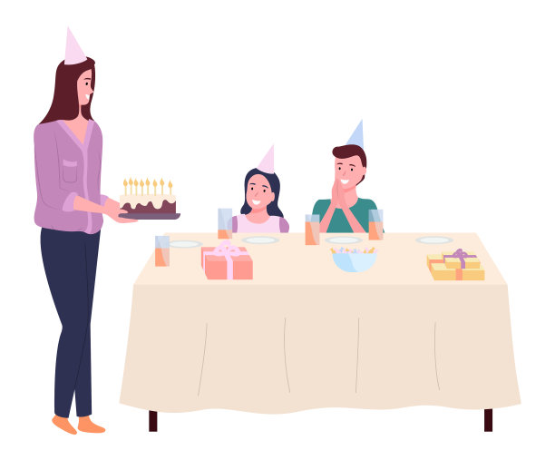 家庭节日生日快乐家庭庆祝图片下载