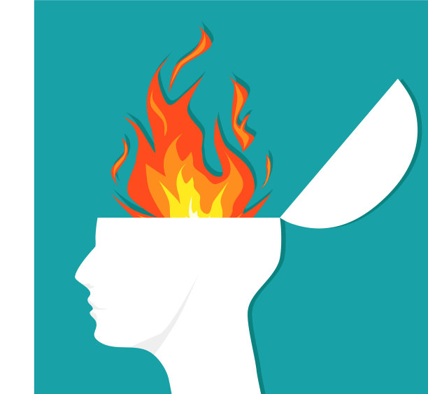 人的脑袋里有一团火焰图片下载