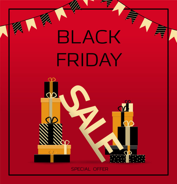 黑色星期五的广告海报图片下载