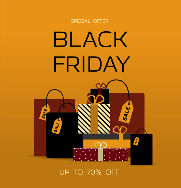 黑色星期五的广告海报图片下载