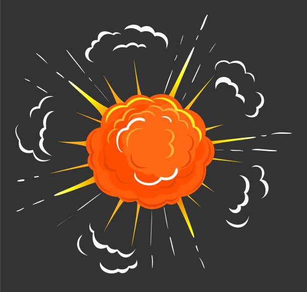 爆炸火球抽象的爆发火焰火焰图片下载