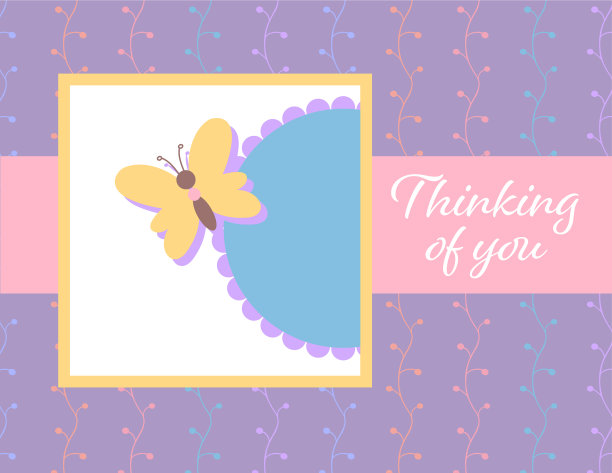 设计模板可爱想你卡图片下载