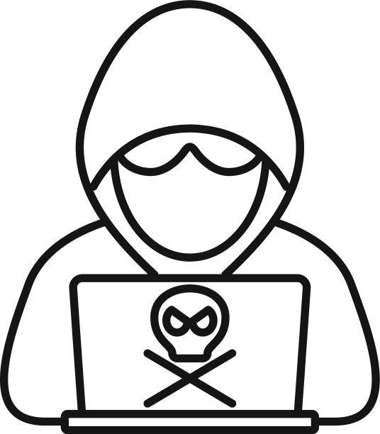 现代黑客图标轮廓风格图片下载