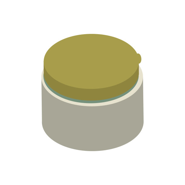 等距奶油图标孤立图片下载