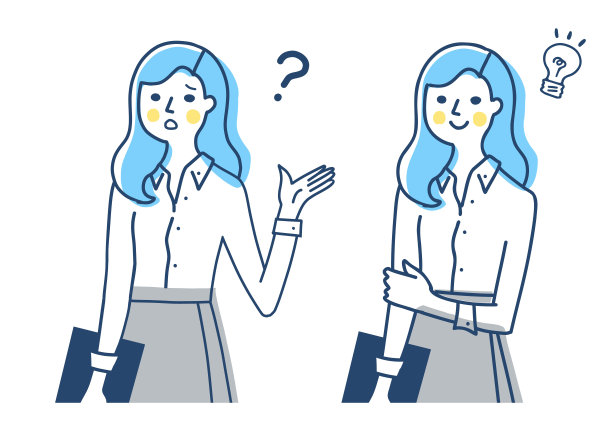 女性的两种表情，一种是消极的，一种是快乐的图片下载