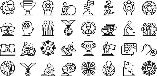 努力图标设置大纲样式图片下载