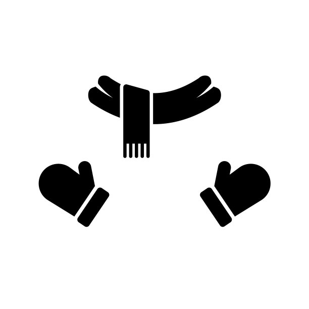 戴上围巾和手套图标图片下载