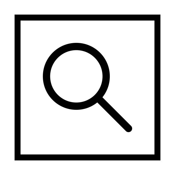 搜索图标矢量放大镜符号的用户界面在一个平坦的颜色字形象形图图片下载