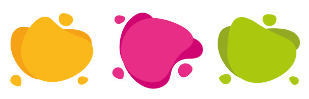 流体形状斑点向量背景。液体染色几何形状。现代的图形元素。图片下载