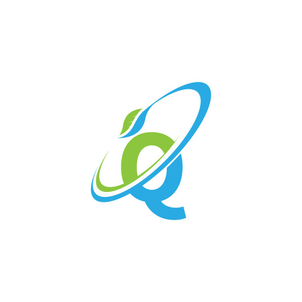字母q标志叶子图标设计理念图片下载