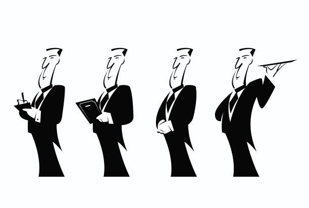 领班服务员服务员昂贵的餐厅雇员图片下载