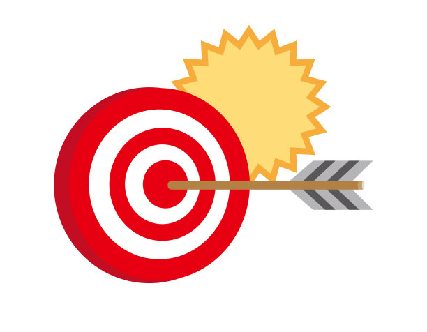 矢量图，箭头击中目标。图片下载