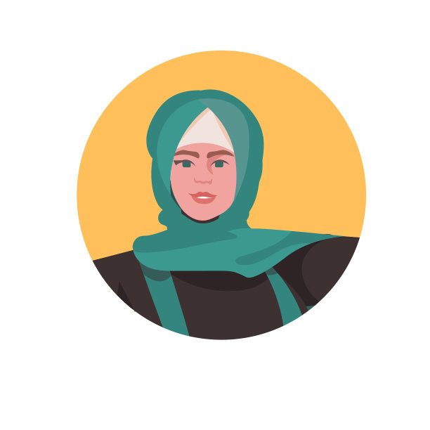 年轻的阿拉伯妇女侧面头像美丽的女孩图片下载