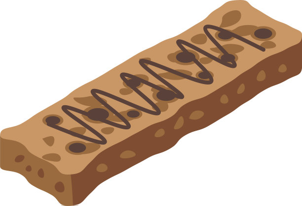 坚果零食条图标等距风格图片下载